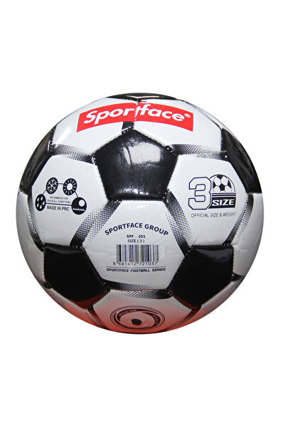 Sportface Sf-p003 Pvc Deri 3 Numara Futbol Topu Siyah - Beyaz