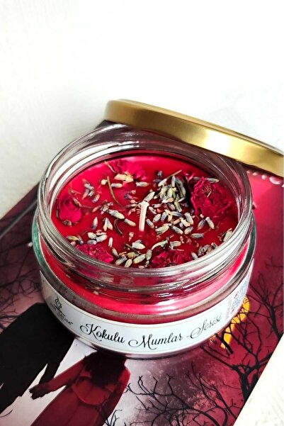 Nil Mum Istanbul Kırmızısı Gül Kokulu Soya Mum 300 Gr.