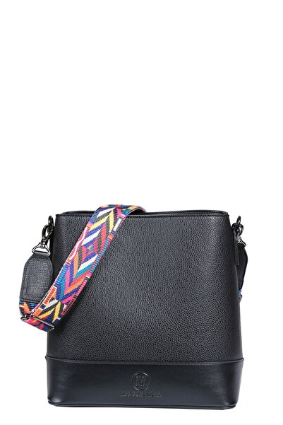 HNB Çanta Kadın Çapraz Askılı Omuz Çantası Madame Vera Mv011 Nat Siyah Rk