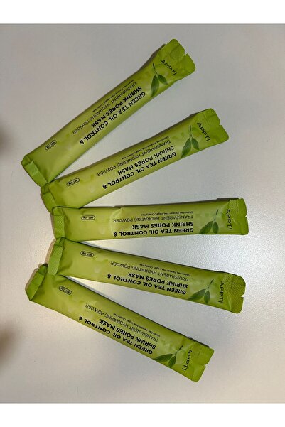 Prime YEŞİL ÇAY YAĞI KONTROLÜ & GÖZENEK KÜÇÜLTME MASKESİ 15 G (5 'Lİ PAKET)