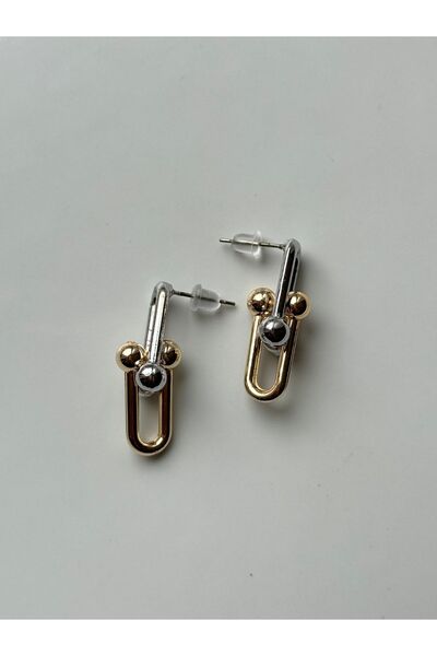 Silver Gold Tiffany Earrings