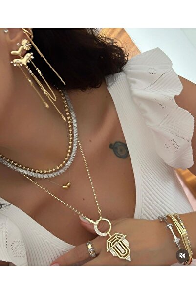 SU PERİSİ TAKI BİJUTERİ Gold Halka Detaylı Serenay (Kimler Geldi Kimler Geçti...