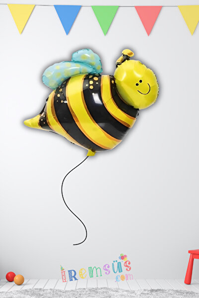 mypartyready Arı Şekilli Folyo Helyum Balonu 32'' Hayvan Konsept Doğum Günü S...