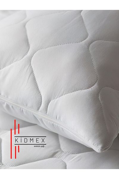 Kidmex Kapiteone Bead Fiber Goose Feather - وسادة ناعمة، عبوة مكونة من قطعتين (قطعة واحدة 800 جرام)