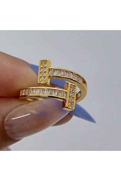 Ödül Moda الصلب الذهب الرغيف الفرنسي الزركون حجر الدائري