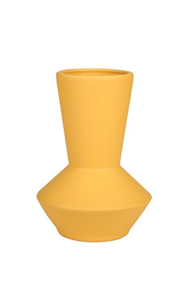 CREARTHOME Vaza Decorativa Ceramica Galbena - 20x14 cm AK.JO0020
