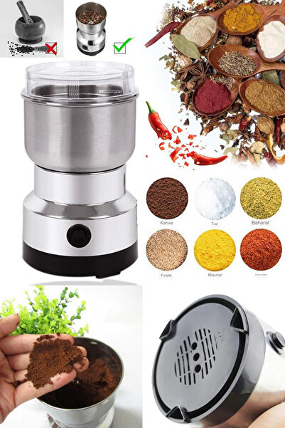 Alright Yeni Nesil Mini Elektronik Kahve ve Baharat Öğütme Makinesi Baharat Öğütücü (Spice Grinder)