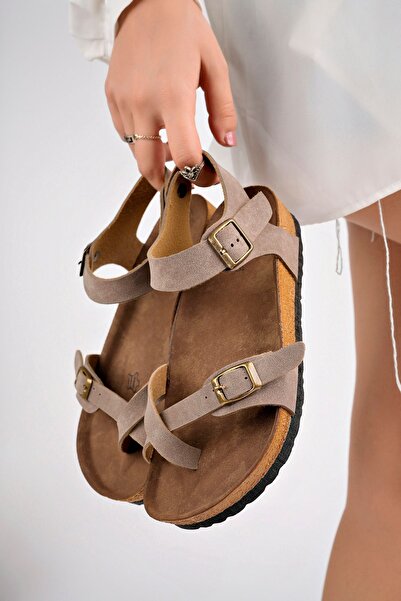 Freemax Mink Colored Anatomical Sole - Easy Wear Mayari Sandals with Flip Flops