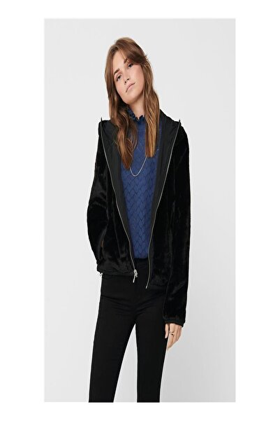 ONLY 15208777 Palton cu pene și cu șapcă dublă, cu două fețe