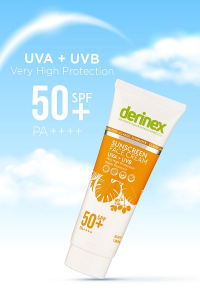 derinex 50 SPF Cream Sunscreen - 50 ml