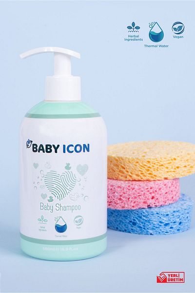 Baby İcon 500ml Baby Shampoo and 250ml Baby Lotion - Baby Icon