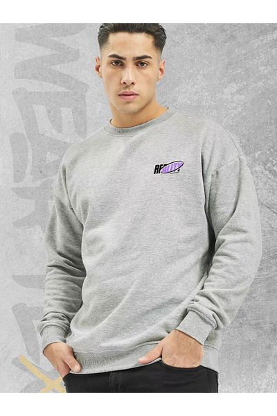 WEARTEX Unisex Oversize Reality Printed Crew Neck Sweatshirt Hoodie