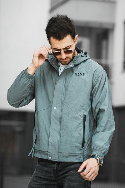 Oksit Ανδρικό εποχιακό παλτό Slim Fit - Save Printed, Αδιάβροχο, Αδιάβροχο