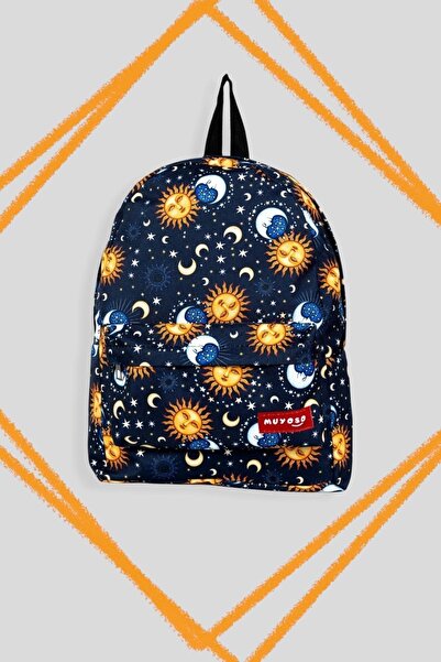ZEYZEY MONKEY Sun Moon Pattern Backpack