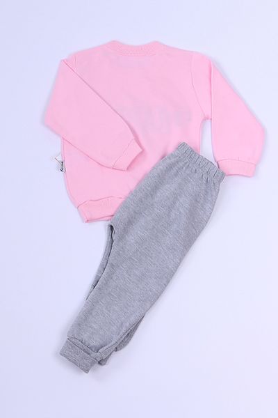 HÇM Rabbit Printed Girl's Tracksuit Set - C2