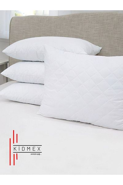 Kidmex Washable Quilted Fiber Goose down Soft Pillow 5 Pieces 1000Gr
