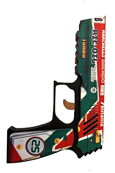 MOZAİK HEDİYELİK & AKSESUAR Ahşap Cs Go Twin Turbo Lastik Atan Tabanca