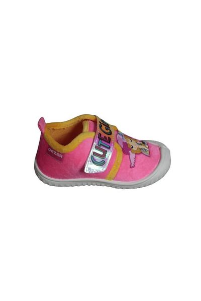 GEZER Yellow Pink Flexible Slippers for Girls - Nursery Kindergarten Home