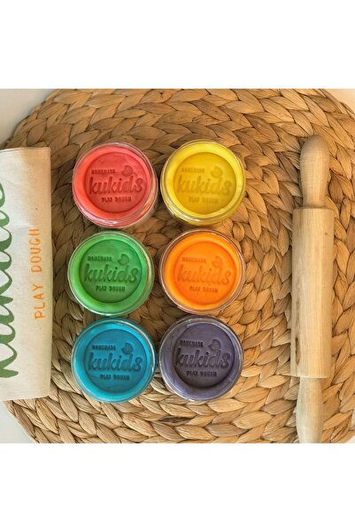 KuKids Premium Doğal Oyun Hamuru 6x130 gram Play Dough