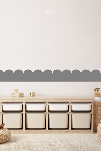 MSticker Decorative Border Foil, Wall Border Decorative Practical Foil Sticker Wall Panel Mounted Foil Border