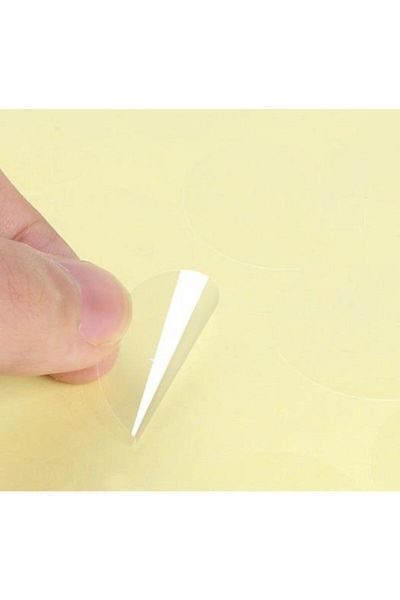MSticker 1000 قطعة من ملصقات إغلاق الفم الشفافة مقاس 2.5 سم