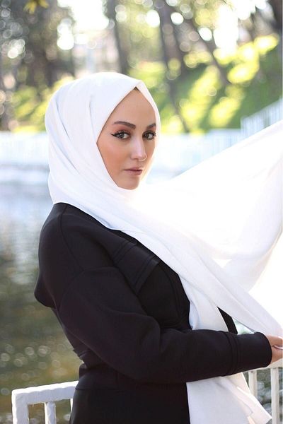 SAYRA White Shawl Women's Jazz Shawl