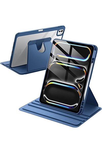 Fogy İpad Pro 7.Nesil 13"inç M4 2024 Uyumlu 360 Dönebilen Kelem Bölmeli Case