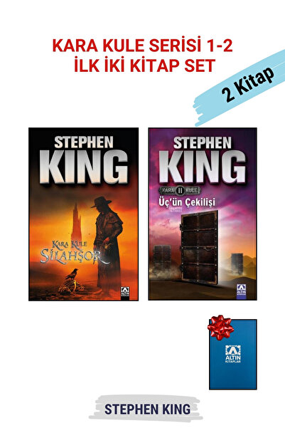 Altın Kitaplar Kara Kule I: Silahşor ve Kara Kule II: Üç'ün Çekilişi, Kara Kule Serisi 1-2, Not Defteri Hediyeli