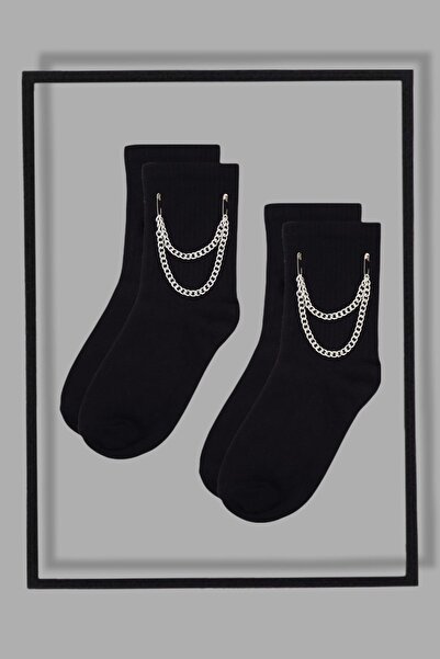 ZEYZEY MONKEY Special Design Sports Socks with Chain Accessories