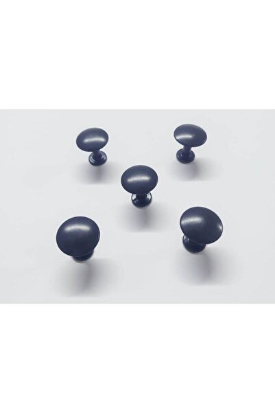 Özsan Düz Mat Siyah Düğme (5 Adet)