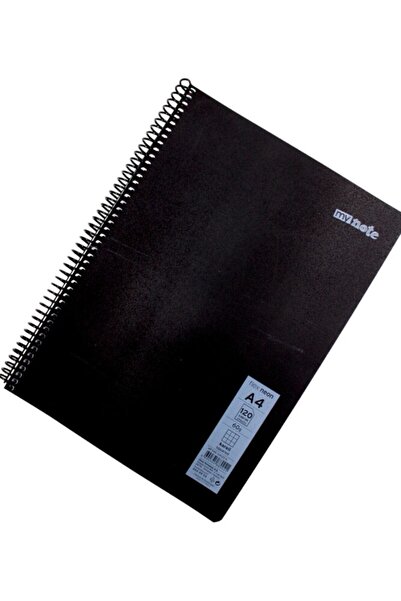 Mynote فليكس A4 120 - دفتر ملاحظات بلاستيكي ذو غطاء حلزوني على شكل ورقة شجر