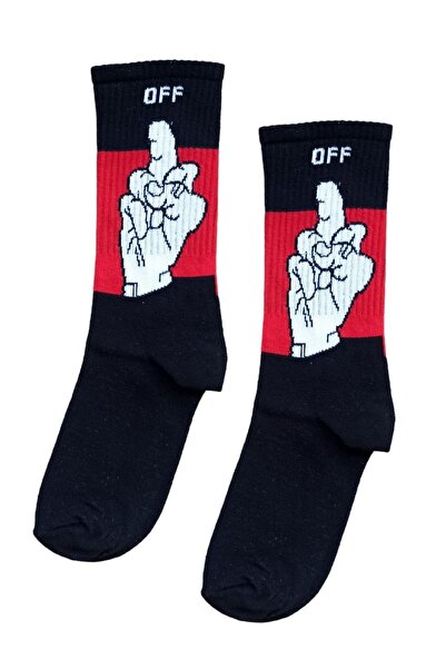ZEYZEY MONKEY Set of 2 Finger Pattern Socks