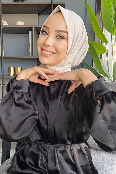 SAYRA Sayra Shawl Sandy Υφασμάτινη Κρέμα Χρώμα Snap Shawl Syr002