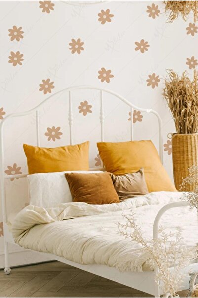 MSticker Kahve Papatyalar Çocuk Bebek Odası Duvar Sticker Seti