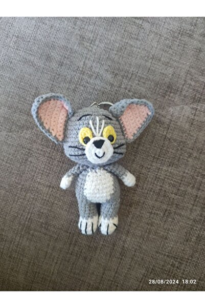 ELMASINEMEĞİ Amigurumi Organik Oyuncak Anahtarlık Tom