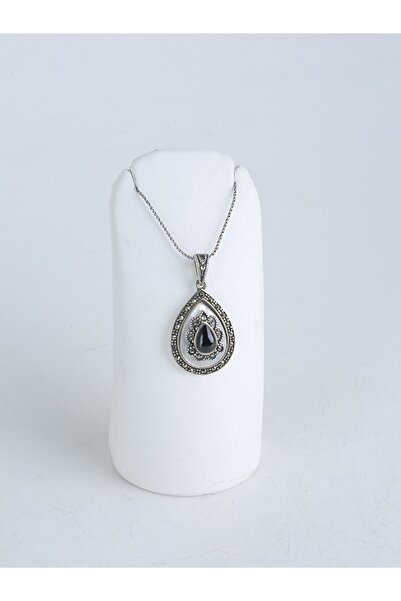 Furkan Oltutaşı Sedef Oltu Taşı Gümüş Kolye