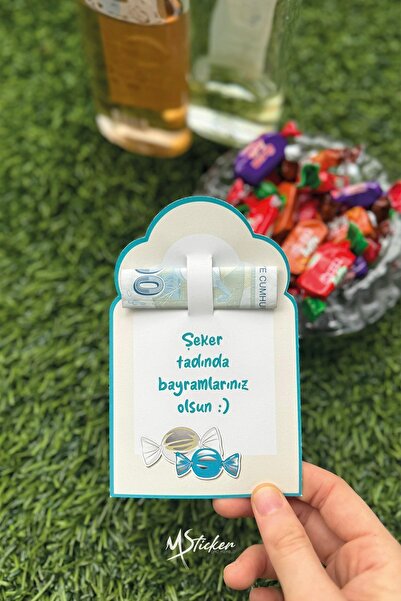 MSticker Bayram Tebrik Kartı 10 Adet Kurban Bayramı Hediye Kartı Tebrik Kartı Kurban Bayramı Ramazan Bayramı