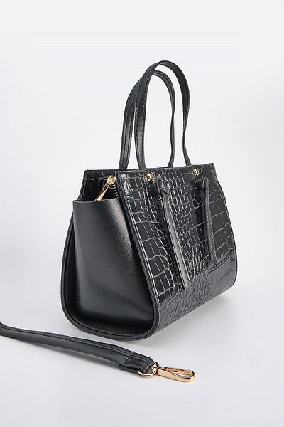 Marjin Women's Adjustable Strap Hand Shoulder Bag Lonla Black