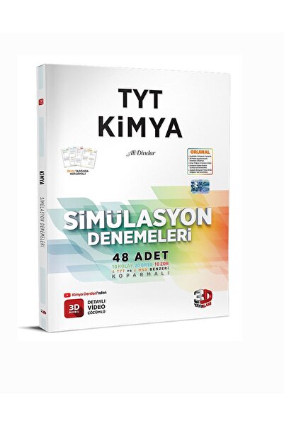 3D Yayınları Tyt Kimya Branş Deneme 2023