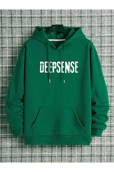 DEEPSENCE Ανδρικό χειμερινό φούτερ με κουκούλα Deepsense Printed