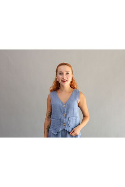 ASC SUN Buttoned Muslin Vest