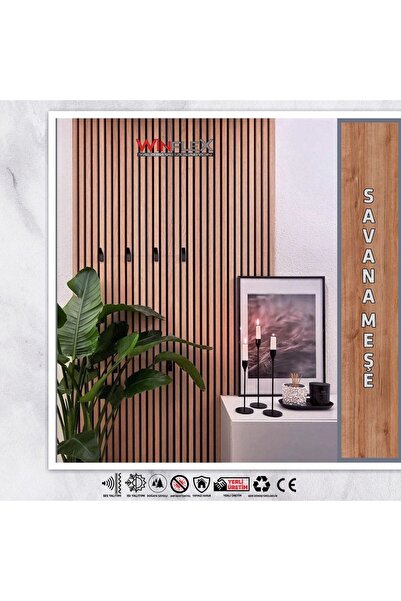 WİNFLEX WİNPANEL Dekoratif Ahşap Duvar Paneli - Savana Meşe (60X240CM).
