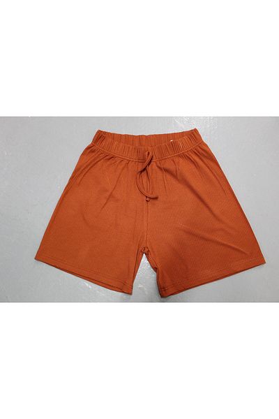 Org Marka Store FLEUR Waist Elastic Sus Laced Pocketless Combed Cotton Short