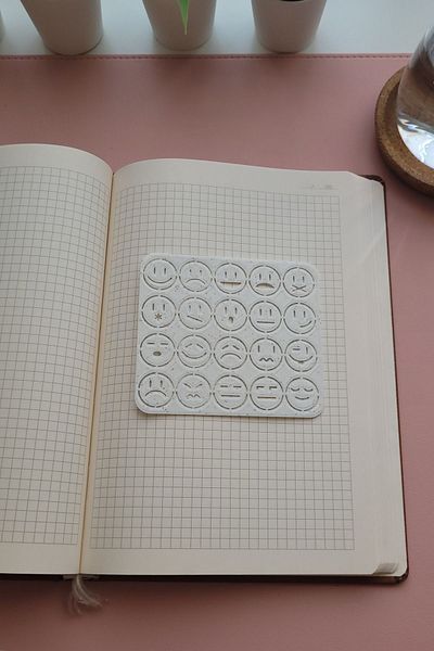 Karmelom Studio Template Ruler with Emoji Expressions
