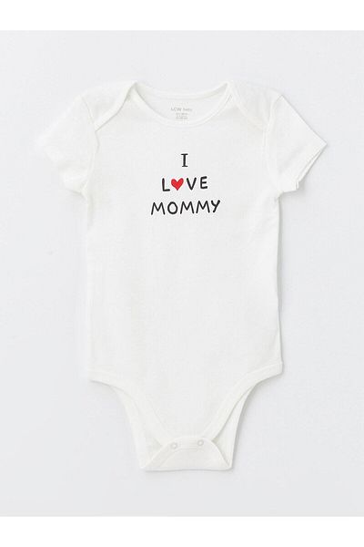 LC Waikiki LCW Baby - طقم بدلة للفتيات الصغيرات من قطعتين، رقبة دائرية، أكمام قصيرة