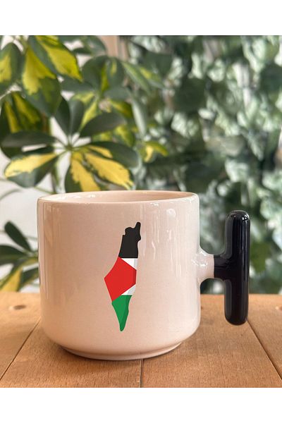 aksastore Palestine, Jerusalem, Gaza Themed Gift Custom t Mug Cup (Palestinian Map Custom Design)