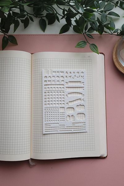 Karmelom Studio Bullet Journal Design Template Ruler