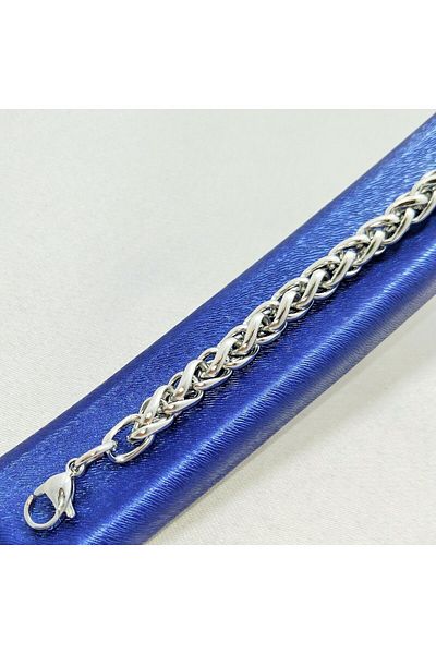 Janset 6mm Steel Bracelet - Silver Color Thick Steel Bracelet