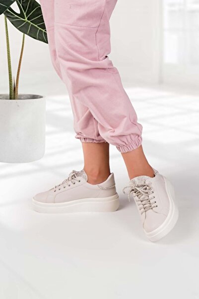 SUİNS SHOES Γυναικεία Πέτρινα Αθλητικά Παπούτσια Sneaker Daily Lace-Up