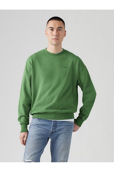 Levi's Ανδρικό Πράσινο Αυθεντικό Φούτερ - Στρογγυλή λαιμόκοψη A9244-0008